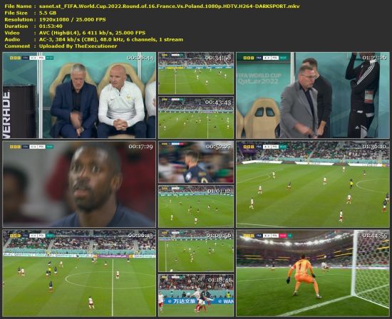 FIFA World Cup 2022 Round Of 16 France Vs Poland 1080p HDTV H264-DARKSPORT