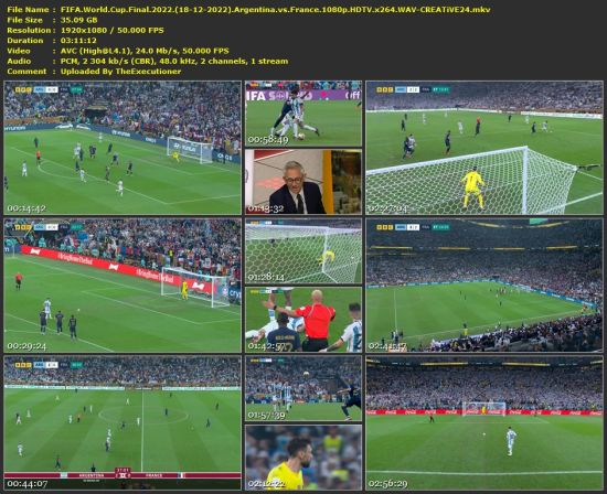 FIFA World Cup Final 2022 Argentina vs France 1080p HDTV x264 WAV-CREATiVE24