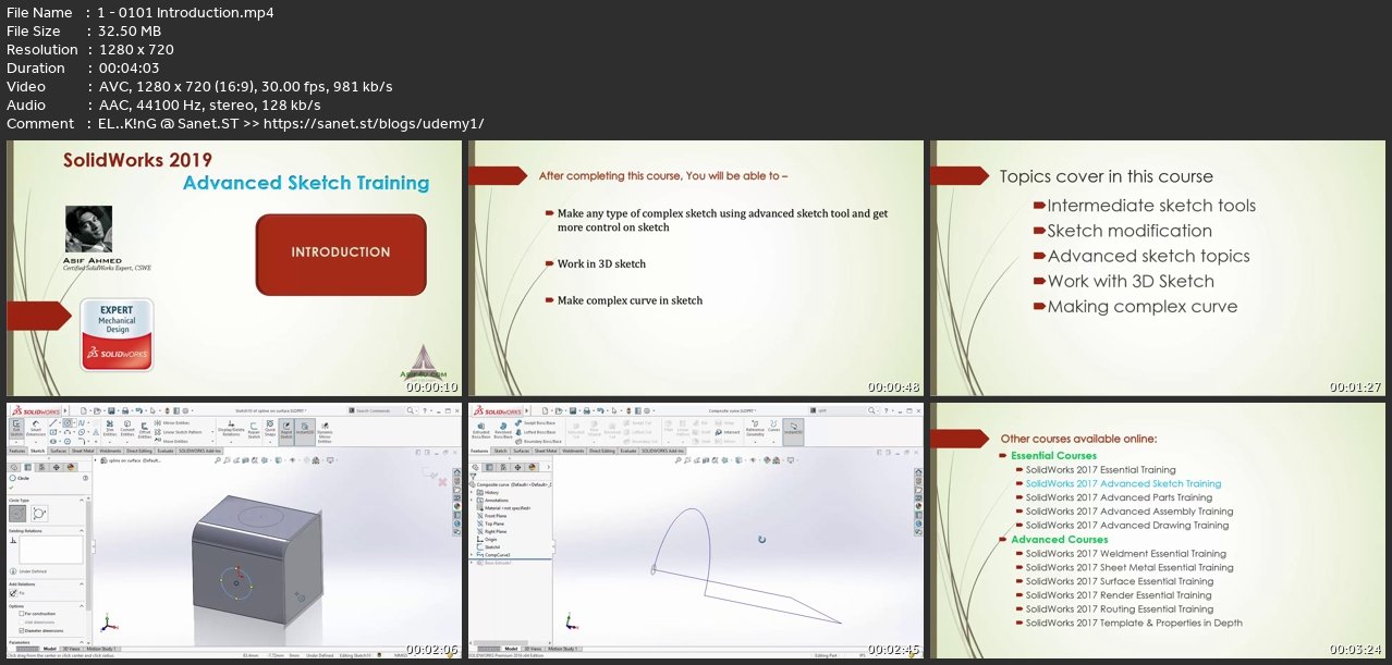 Solidworks Advanced Sketch ( Version 2019 2020 2021 ) | SoftArchive
