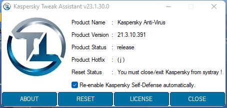 Kaspersky Tweak Assistant v23.1.30.0