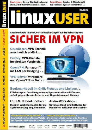 LinuxUser Magazin - Februar 2023