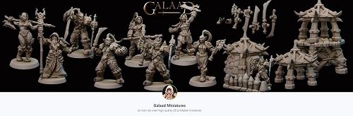 Galaad Miniatures - Collection of High Quality 3D Printable Miniatures