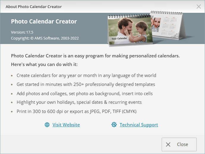 Ams software photo calendar creator pro 17 5 multilingual softarchive