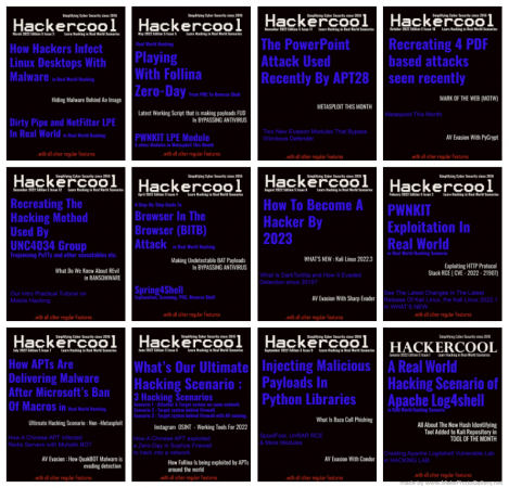 Hackercool Magazine - 2022 Full Year Issues Collection