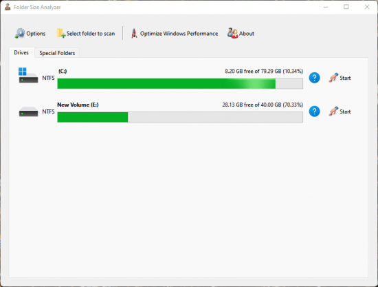 Folder Size Analyzer 1.0