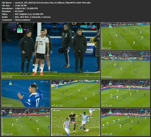 EPL 2023.01.03 Leicester City vs Fulham 720p HDTV x264-OS5