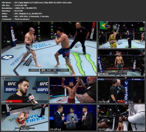 UFC Fight Night 217 Full Event 720p WEB-DL H264-SZLS