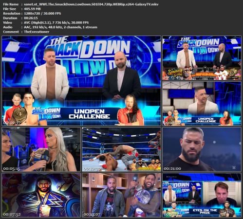 WWE The SmackDown LowDown S01 720p WEBRip x264-GalaxyTV