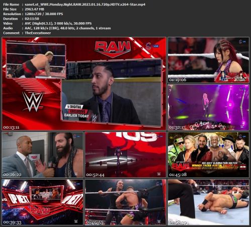 WWE Monday Night RAW 2023.01.16 720p HDTV x264-Star