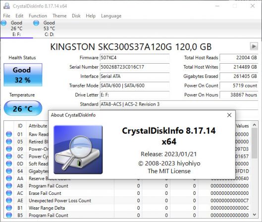 CrystalDiskInfo 8.17.14 Multilingual