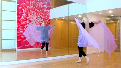 Belly Dance Veil Tech &amp; Choreography "Miserlou" With Neon