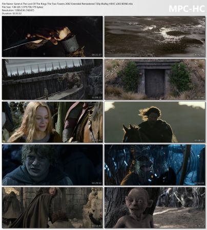 The Lord Of The Rings Trilogy 2001-2003 Extended Remastered 720p BluRay HEVC x265 BONE