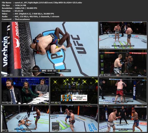 UFC Fight Night 219 Full Event 720p WEB DL H264-SZLS