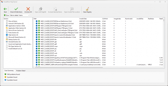 TweakNow RegCleaner 2.0.0