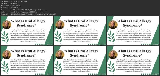 Oral Allergy Syndrome: Living And Cooking With Oas.
