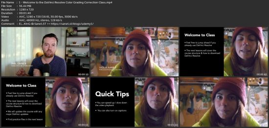 Color Correction &amp; Grading In Davinci Resolve Masterclass