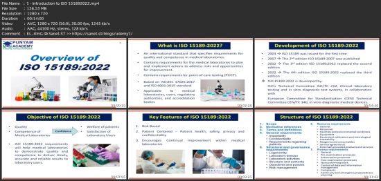 Foundation Training Based Iso 15189:2022 Medical Laboratory