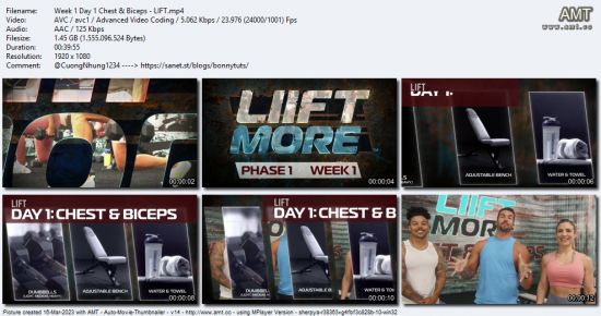 BeachBody - LIIFT MORE - Phase 1 (Week 1)