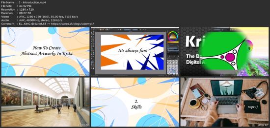 Abstract Art Masterclass With Krita - Complete Course