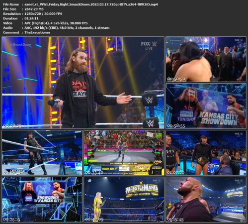 WWE Friday Night SmackDown 2023 03 17 720p HDTV x264-NWCHD