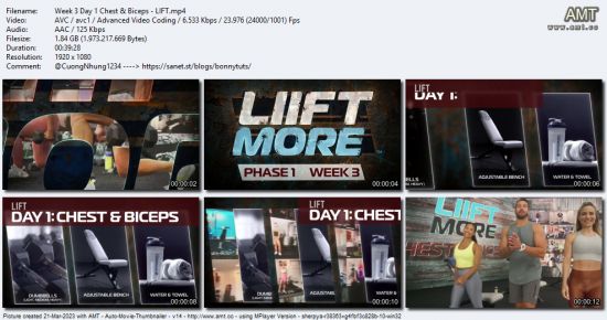 BeachBody - LIIFT MORE - Phase 1 (Week 3)