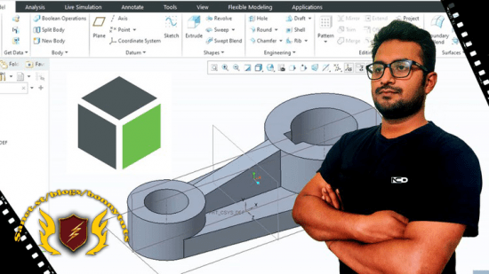 PTC Creo Academy  A Comprehensive Course on Part Modeling