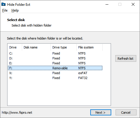 Hide Folder Ext 2.1