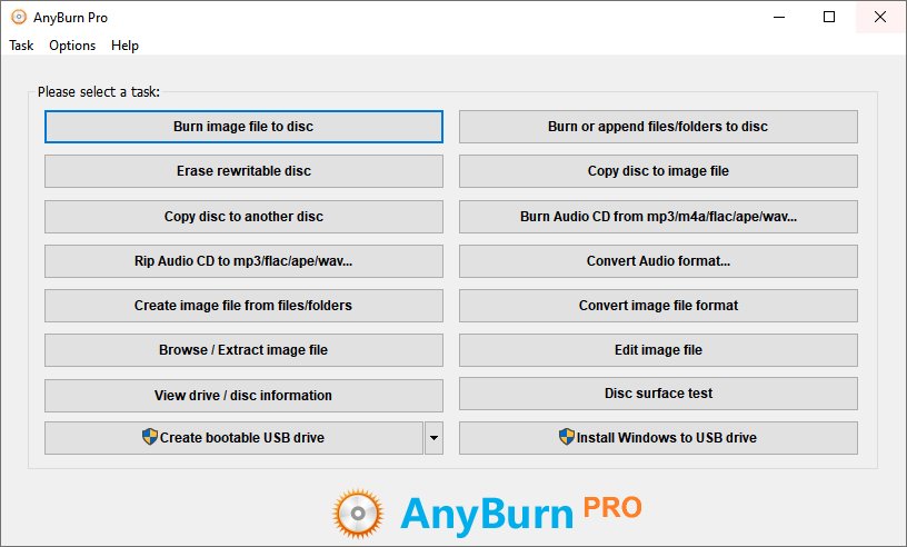 AnyBurn Pro 5.7 for windows instal free