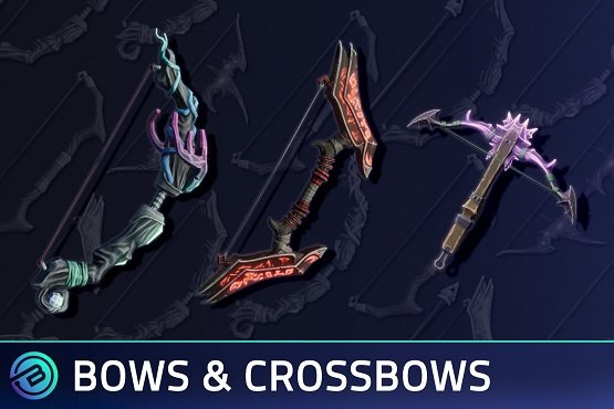 Unity Asset - Stylized Bows &amp; Crossbows - RPG Weapons v1.0