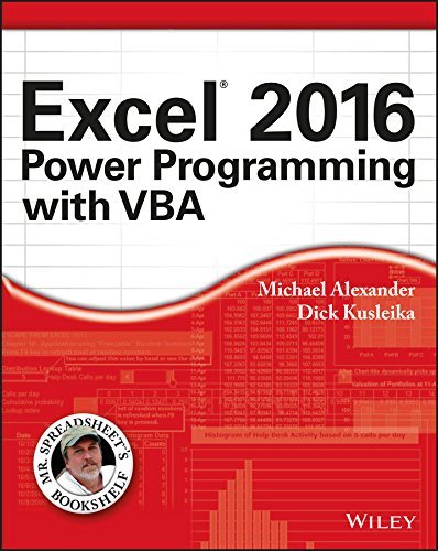 Excel® 2016 Power Programming with VBA by Michael Alexander