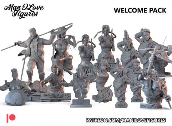 Man I Love Figures – Welcome pack – 3D Print Model