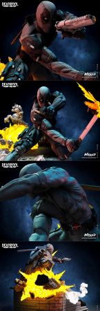 Wicked – Marvel Deadpool Sculpture – 3D Print Model