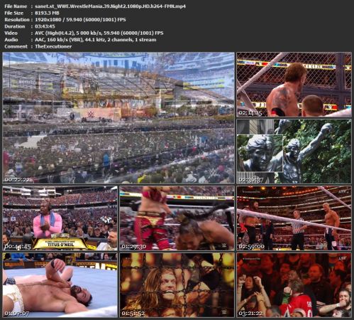 WWE WrestleMania 39 Night2 1080p HD h264-FMN