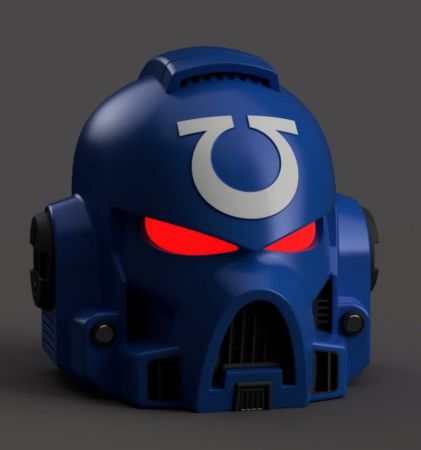 WH40K – Space Marine Helmet and Chaplain Helmet and Primaris Hellblaster Helmet – 3D Print Model
