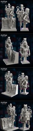 KUTON – Lu and Vega – 3D Print Model