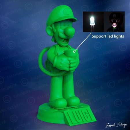 Mario Kart and Luigi Lamp – 3D Print Model