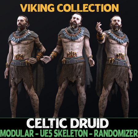 Unreal Engine Marketplace - Celtic Druid - Male Vikings - Fantasy Collection (5.01)