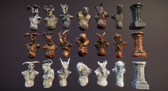 Unreal Engine Marketplace - Horror Busts (4.18-4.27, 5.0-5.1)