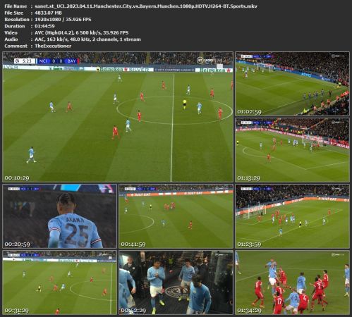 UCL 2023 04 11 Manchester City vs Bayern Munchen 1080p HDTV H264-BT Sports