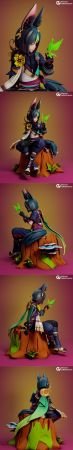 Cyno 2 and Tighnari 2 set – Genshin Impact – 3D Print Model