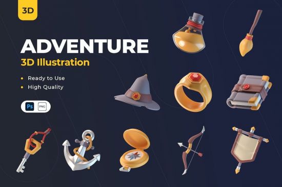 Adventure 3D Icon - 8898DDR
