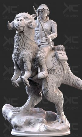 Luke Skywalwer on Tauntaun – KcStudio – 3D Print Model