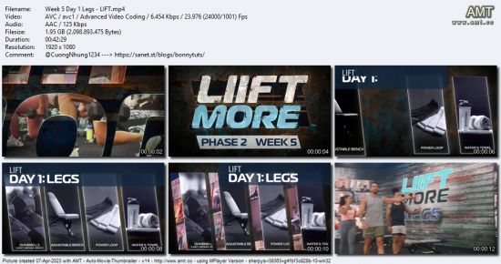 BeachBody - LIIFT MORE - Phase 2 (Week 5)