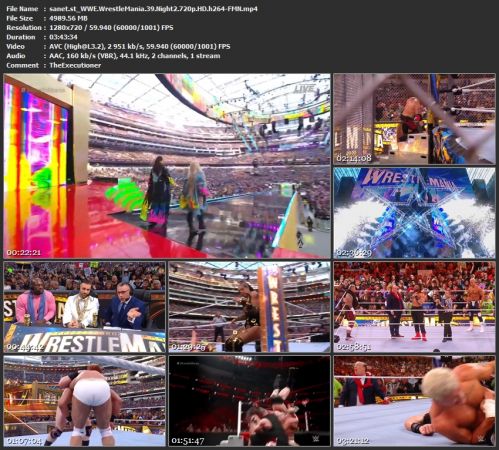 WWE WrestleMania 39 Night2 720p HD h264-FMN