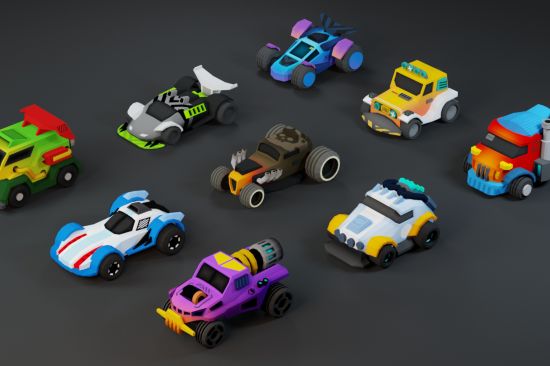 Unity Asset - Low Poly Tiny Cartoon Racing Cars Asset Pack v1.0