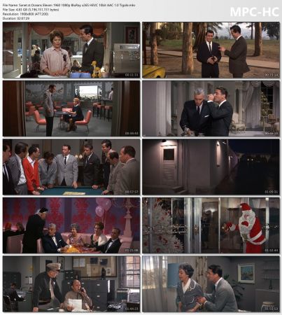 Oceans Eleven 1960 1080p BluRay x265 HEVC 10bit AAC 1.0 Tigole