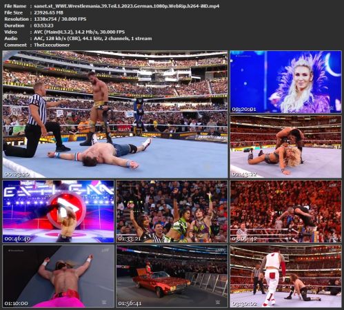 WWE Wrestlemania 39 Teil 1 2023 German 1080p WebRip h264-iND