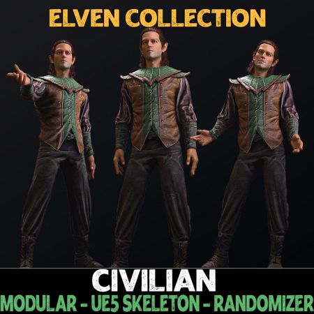 Unreal Engine Marketplace - Civilian - Male Elf - Fantasy Elves Collection (5.1)