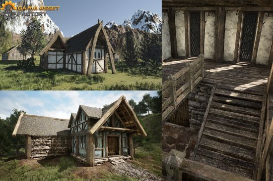 Unity Asset - Medieval Houses Modular Vol 1 v1.0.1