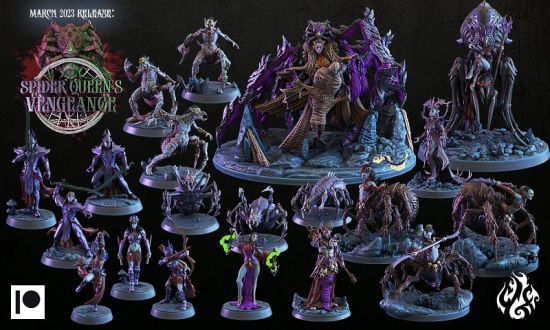Crippled God Foundry – Spider Queen's Vengeance March 2023 – 3D Print Model